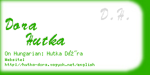 dora hutka business card